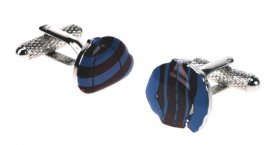 Cufflinks - Jockey Cap and Shirt Blue/Black